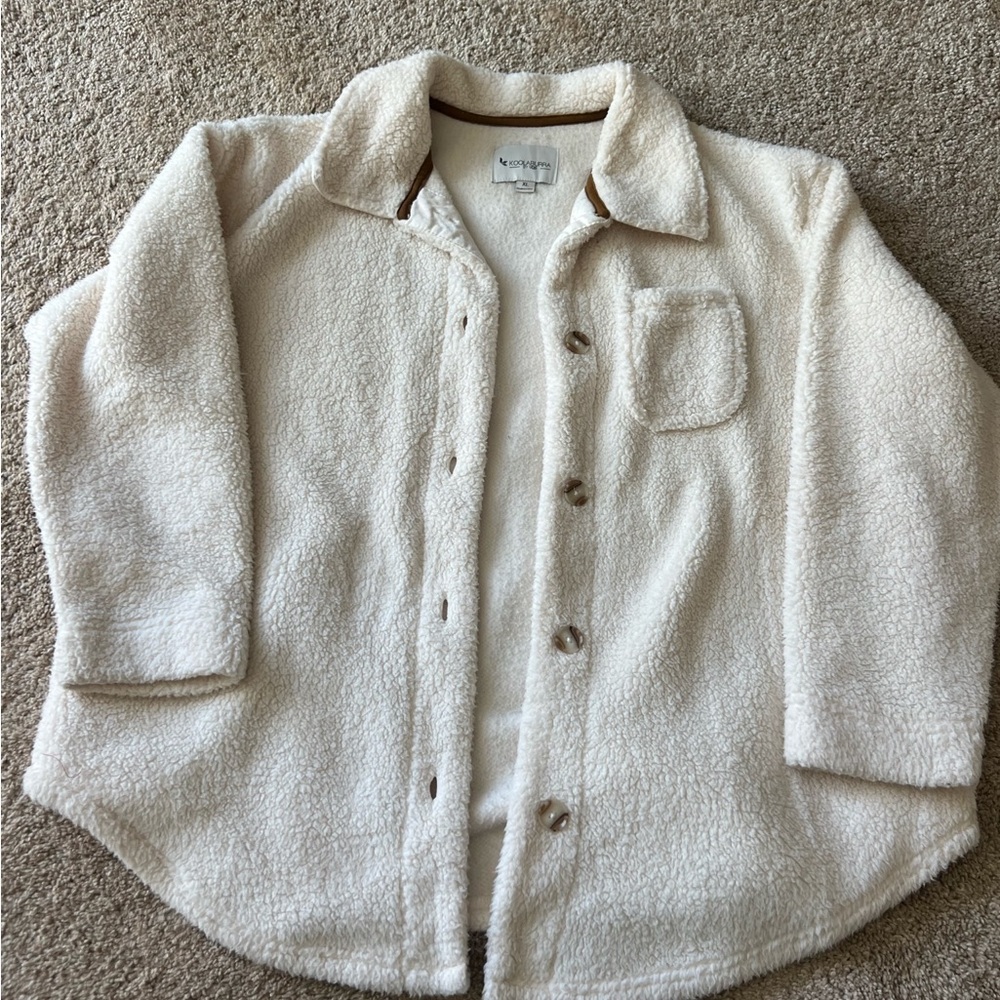 Koolabura by Ugg Sherpa Shacket Xlarge Cream